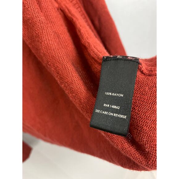 Torrid Women's Hooded Open Front Cardigan Rust Orange Size 0 Rayon - Picture 4 of 8